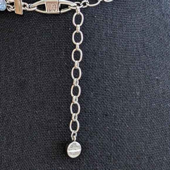 GIVENCHY NECKLACE IN BLUE CRYSTALS  NOWT - Picture 8 of 9